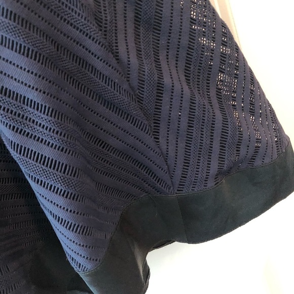 Rag & Bone Black And Navy Mini Skirt Size 2 - Picture 5 of 16